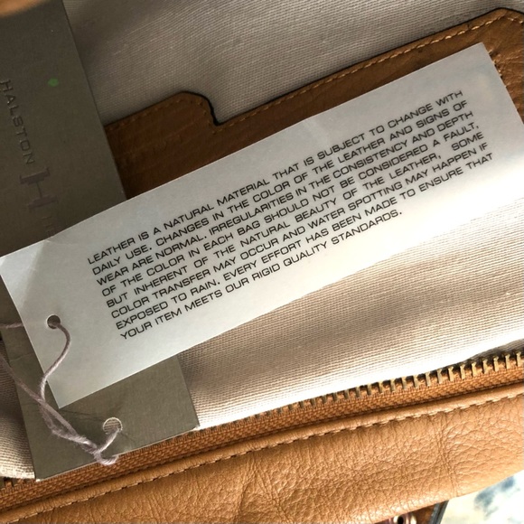 NWT Halston Heritage Pebble Leather Laptop Satchel. Never Used. Fits Up to 15” - Picture 8 of 12